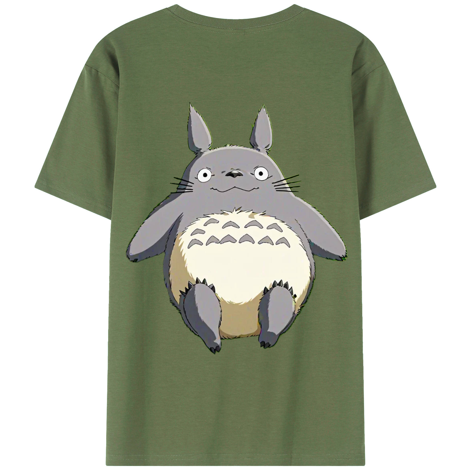（画像用） となりのトトロ 草壁メイ 草壁サツキ My Neighbor Totoro Satsuki Kusakabe Mei Kusakabe 綿100％ メンズ半袖Tシャツ（バックプリント） 通気性
